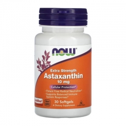 NOW FOODS Astaxanthin 10 mg 30 softgels.