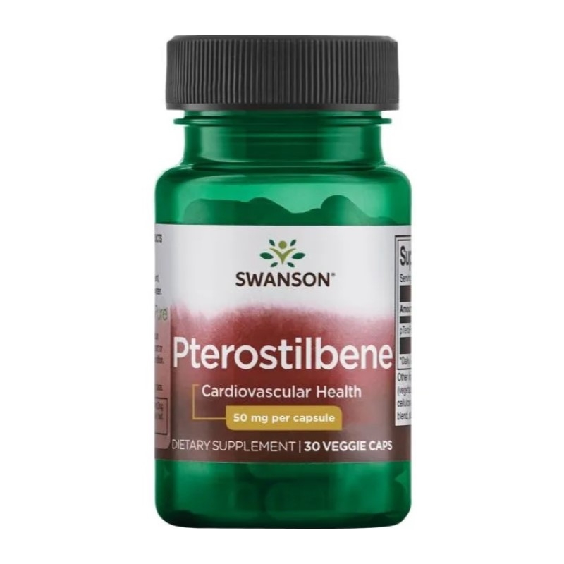 SWANSON Pterostilbene 50 mg 30 veg caps.