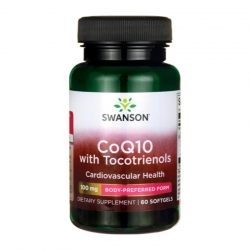 SWANSON Koenzym Q10 100 mg + Tocotrienole 10 mg 60 softgels.