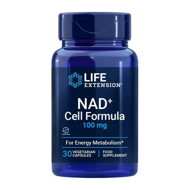 LIFE EXTENSION NAD+ Cell Formula 100 mg 30 veg caps.