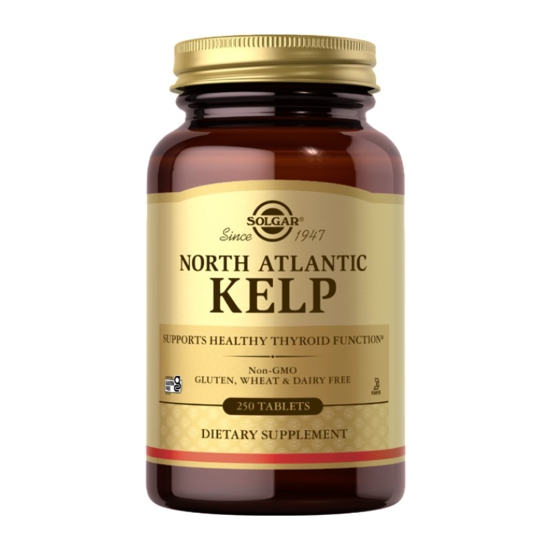 SOLGAR North Atlantic Kelp 200 mcg 250 tabs.