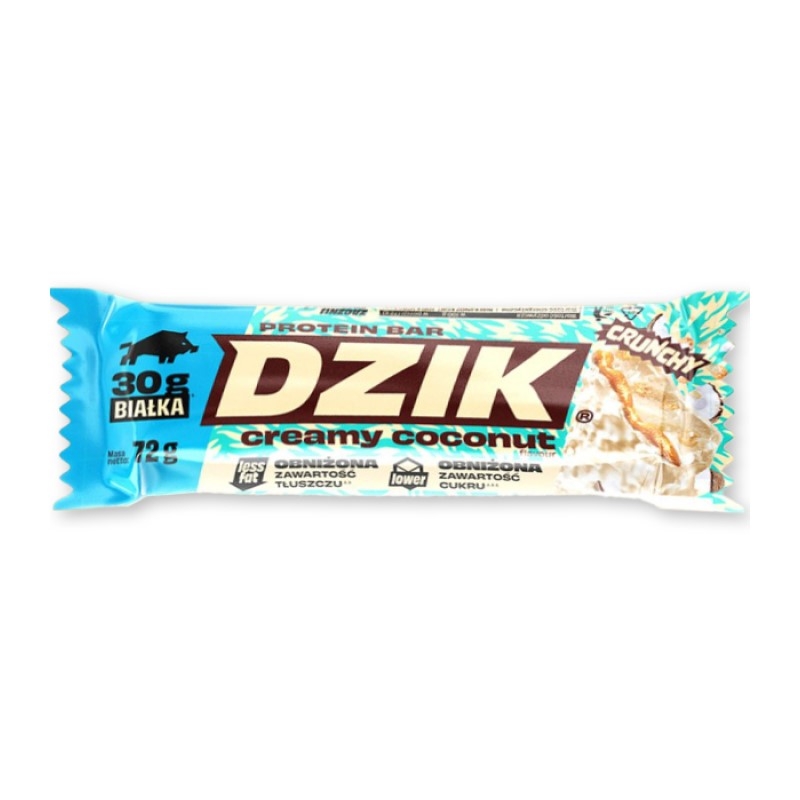 DZIK Baton Proteinowy 72g Creamy Coconut