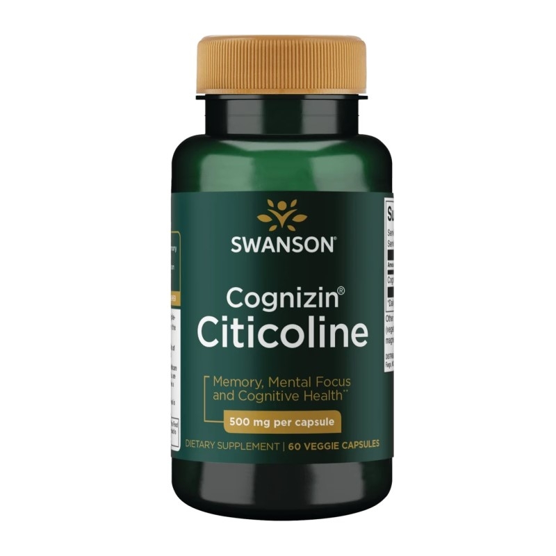 SWANSON Cognizin Citicoline 500 mg 60 veg caps.