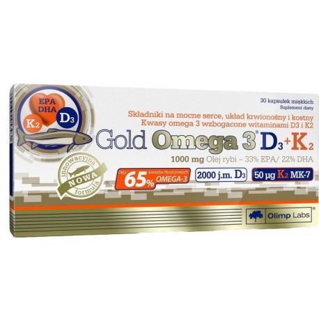 Olimp Gold Omega 3 D3k2 30 Kaps