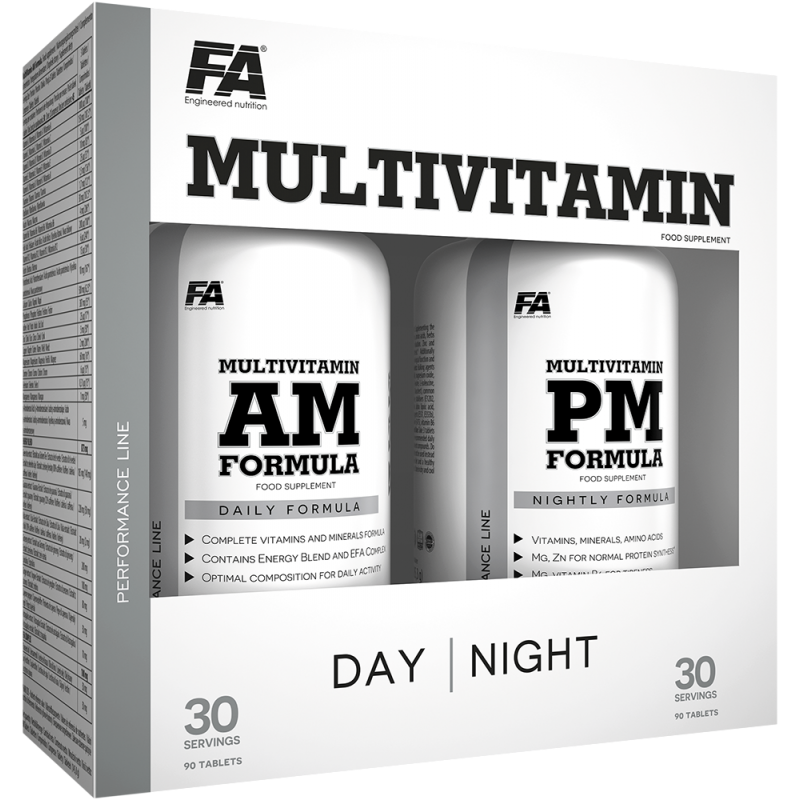 FITNESS AUTHORITY Multivitamin AM+PM 180 tablets