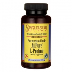 SWANSON AjiPure L-prolina 500 mg 60 kaps.