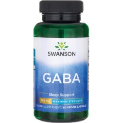 SWANSON GABA Forte 750 mg 60 kaps.