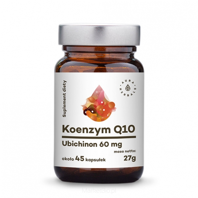 AURA HERBALS Koenzym Q10 Ubichinon 60 mg 45 caps.